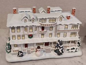 lot 201 image: Pair of Norman Rockwell Hawthorn Christmas Villages