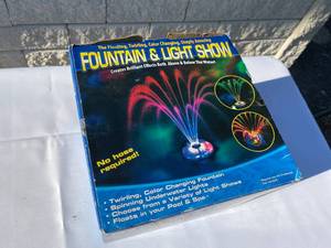 lot 286 image: Fountain and Light Show Pond  Pool Piece