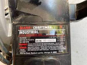 lot 296 image: Craftsman Industrial Worm Drive Saw Model 135.276103