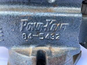 lot 301 image: Powr-Kraft Bench Vise Model 84-5432
