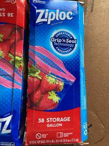 Ziploc Gallon Bags and Scotch-Brite Sponges