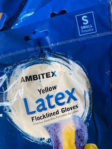 Flocklined Latex Gloves