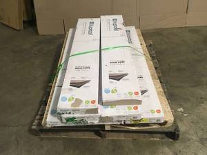 lot 1 image: Lifeproof Hockley Oak 8.7 in. W x 47.64 in. L Click Lock Luxury Vinyl Plank Flooring (20.06 sq. ft.Case) - 7 cases - Review all pictures