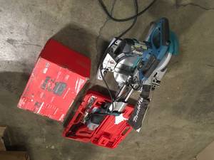 lot 8 image: Mix Lot of Assorted Makita Tile Saw and Milwaukee Power Tools, etc - Customer Returns - Review all pictures