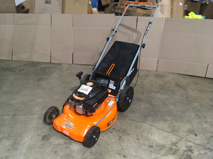 lot 10 image: YARDMAX 21 in. 170cc 3-in-1 Gas Walk Behind Push Lawn Mower with High Rear Wheels - Customer Return - Review all pictures