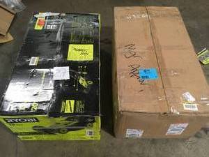 lot 27 image: Mix Lot of 2 Ryobi Battery Operated Lawn Mowers - Review all pictures