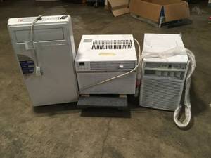 lot 34 image: Mix Lot of Room Air Conditioners - Various Models and Conditions - Review all pictures