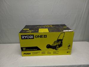 RYOBI ONE PLUS 13 18V CORDLESS LAWN MOWER