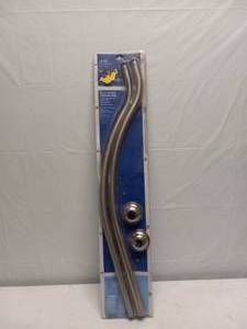 2 SHOWER ROD & BATHROOM DOOR KNOB