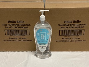 (2) BOXES OF HELLO BELLO HAND SANITIZER