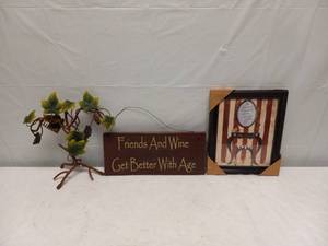 (3) HOME DECOR ITEMS