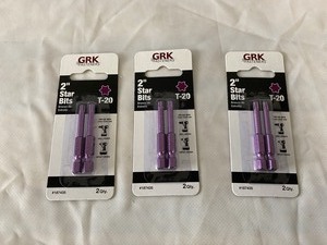 (3) GRK FASTENERS 2 STAR BITS T20