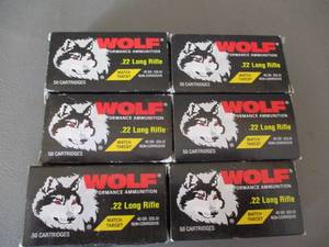 lot 10 image: 22 Wolf Long Rifle Cartridges