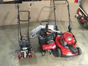Mix Lot of Outdoor Tools, Lawn Mower - Customer Returns - Review all pictures