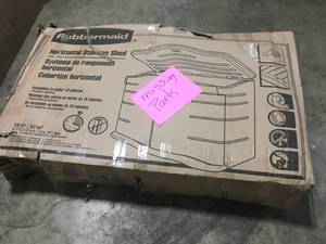 Rubbermaid Horizontal Storage Shed - Open Box - Missing Pcs Review all pictures