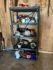 lot 113 image: Shelving Unit & Contents
