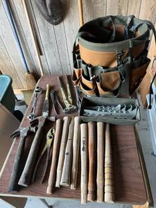 lot 124 image: Tools, Hammer Handles & Joist Hangers