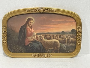 lot 32 image: The Good Shepherd Wall Hanging