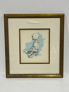 lot 40 image: Rosemary Calder the catcher Original Colored Lithograph Signed and Numbered 22200