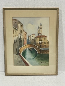 lot 41 image: Venice Watercolor Painting