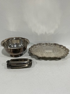 lot 48 image: Serving Platter, Bowl and Butter Dish