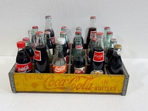 lot 73 image: Coca Cola Wood Crate and Bottles