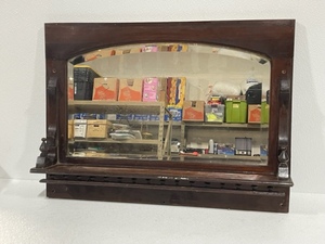 lot 96 image: Mirror with Shelf