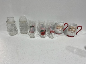lot 113 image: Coca Cola Christmas Glasses, Santa Mugs, FrostySanta Containers