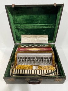 lot 142 image: Vintage Accordian and Case