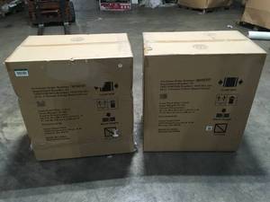 Lot of 2 Husky Ready-to-Assemble 24-Gauge Steel 1-Drawer 2-Door Garage Base Cabinet in Black (28 in. W x 33 in. H x 18 in. D May Contain Missing Parts and Pieces Customer Returns See Terms on Auction