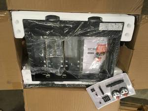 On The Go 2-Burner Propane Gas Grill 22 in. Flat Top Griddle in Black with Hood by Blackstone Customer Returns See Terms on Auction