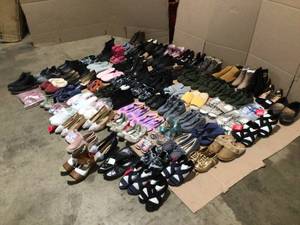 80 Pairs of Assorted of Amazon Shoes Various styles and Models See Pictures