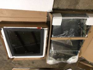 Lot of Assorted Bathroom Cabinet includes Mirror Customer Returns See Pictures