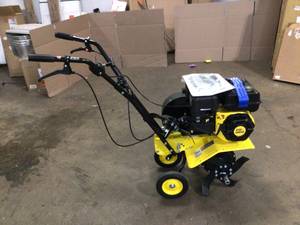 22 in. 212cc 4-Stroke Gas Garden Front Tine Tiller with Forward and Reverse by Champion Power Equipment IN WORKING CONDITIONS