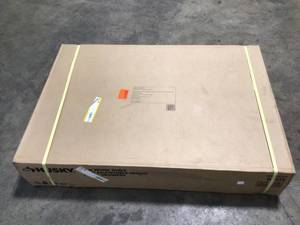 46 in. Adjustable Height Work Table with 2-Drawers in White by Husky Customer Returns See Terms on Auction