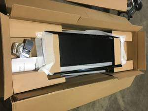 Ready-to-Assemble 24-Gauge Steel Freestanding Garage Cabinet in Black (48 in. W x 72 in. H x 18 in. D) by Husky Customer  Returns See Terms  on Auction