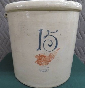 15 GALLON REDWING CROCK
