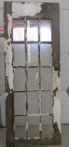15 PANE WHITE VINTAGE GARDEN DOOR