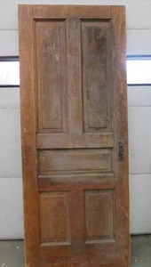 ORANGISH RED VINTAGE WOODEN DOOR