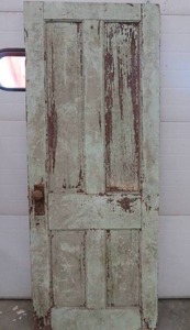BLUISH PEACH VINTAGE WOODEN DOOR