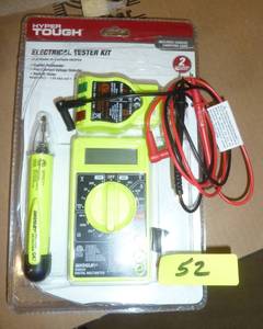 lot 52 image: electrical test kit