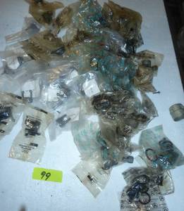 lot 99 image: Large group of Amphenol parts, most new in package