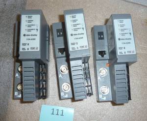 lot 111 image: 3 Allen Bradley 1734-ACNR modules