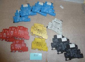 lot 117 image: Group of Finder, Allen Bradley, Continental and IDEC relays