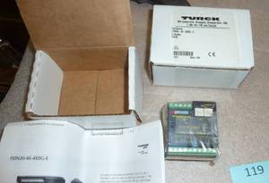 lot 119 image: 2 New in box Turck FDN20-4S-4XSG-E DeviceNet