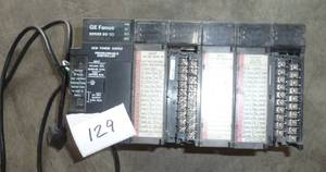 lot 129 image: GE Fanuc 90-30 PLC 6 slot with 5 IO modules and Power Supply