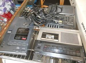 lot 140 image: 3 cassette recorders for dictation