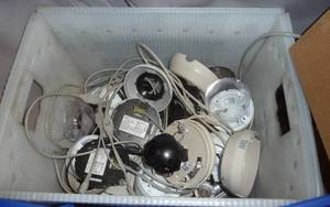 lot 152 image: tub of security cameras