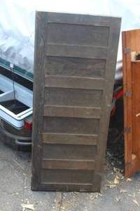 lot 362 image: Vintage Wooden 6-panel Cupboard Door