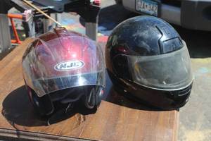 lot 365 image: Lot of (2) HJC, Snell Fulmer AF-2 Motorcycle Helmets